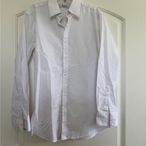 Elegant White Dress Shirt by Haggar